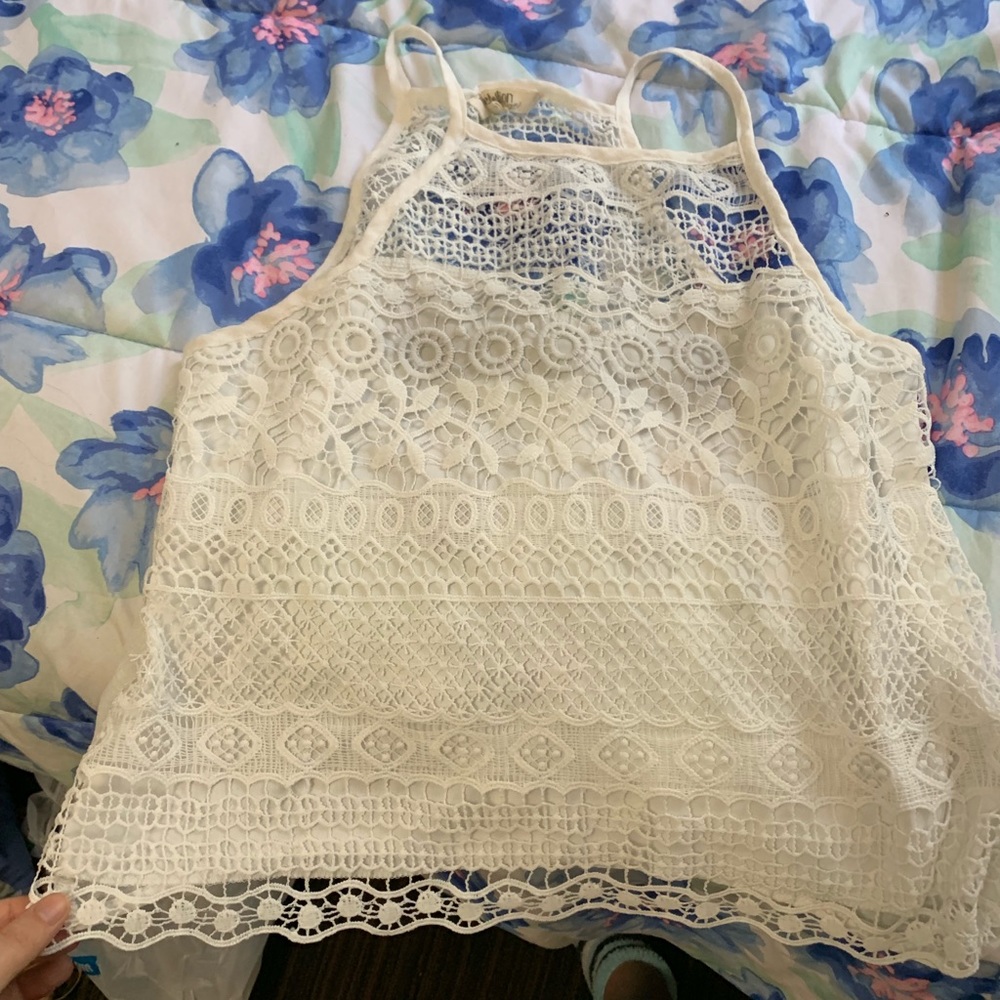 Lace crop top